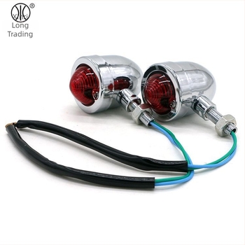 Motociklističko svjetlo pokazivača smjera — retro stil, modificirani dizajn; 12V; Materijal: željezo; Model HP-Z035; Dio br. HP-Z035; Marka New Rilong; Mogućnost prilagodbe; Kompatibilno sa svim modelima motocikala.
