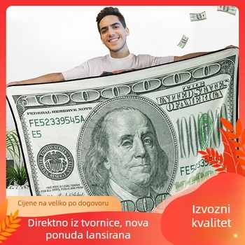 Flanel deka s geometrijskim uzorkom, poliestersko vlakno, težina ispod 300 g, pogodna za sve sezone, prilagodljiva, moderni minimalistički stil