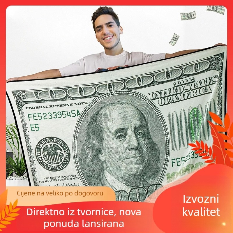 Flanel deka s geometrijskim uzorkom, poliestersko vlakno, težina ispod 300 g, pogodna za sve sezone, prilagodljiva, moderni minimalistički stil