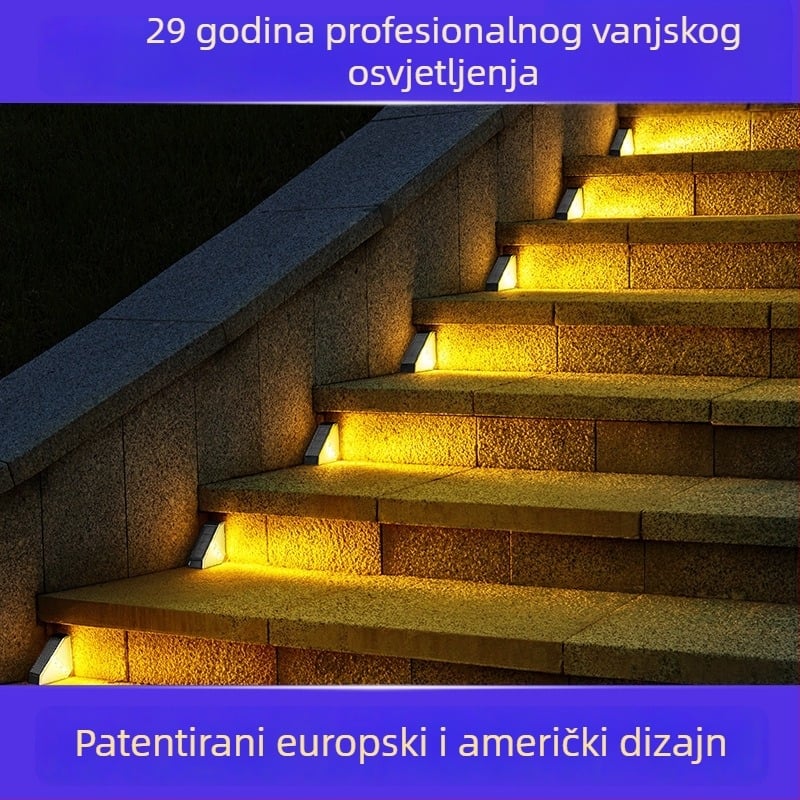 DS-W03 Solarni vrtni svjetiljka za vanjske stepenice – LED, IP65, 0.5W, 1.2V, 6–12 sati osvjetljenja