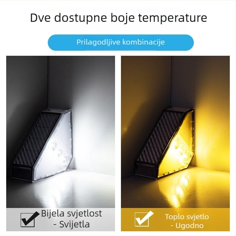 DS-W03 Solarni vrtni svjetiljka za vanjske stepenice – LED, IP65, 0.5W, 1.2V, 6–12 sati osvjetljenja