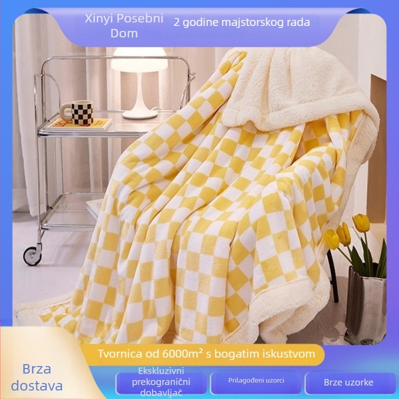 Flanel deka, poliestersko vlakno, 800–1000 g, debeli dvostruki sloj, digitalni otisci uzoraka (zvjezdano nebo, oblaci, snježinka, duga), prilagodljiva