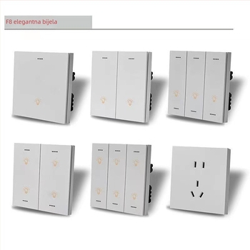 Zigbee pametni prekidač dodirni D8 – četiri kanala, XiaoDu glas, upravljanje aplikacijom, 220V AC