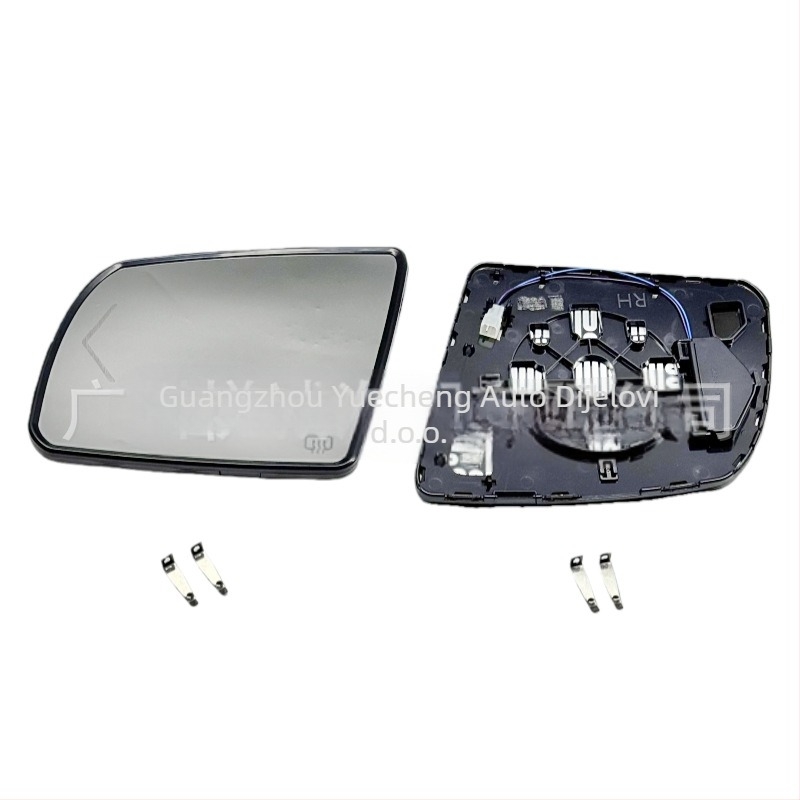 Zamjenski retrovizor – ravno ogledalo, 12V, kromirani odraz, ABS kućište; Kompatibilno s Toyota Sequoia 2008–2017 i Tacoma 2007–2021 (modeli 879030C100 / 879060C110)