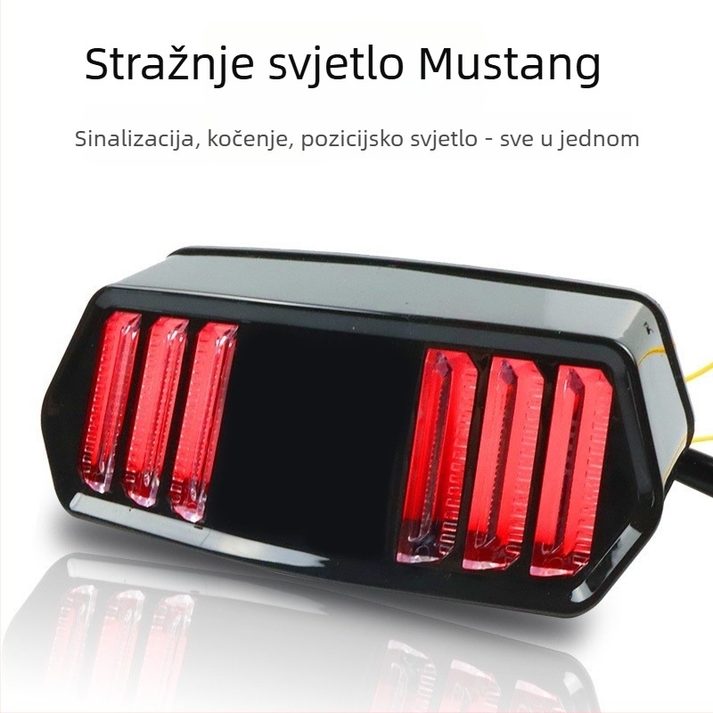 LED stražnje svjetlo u stilu Mustang za Honda MSX125, 12V, 30W, kompatibilno s CBR650F, ctx700, ctx700N