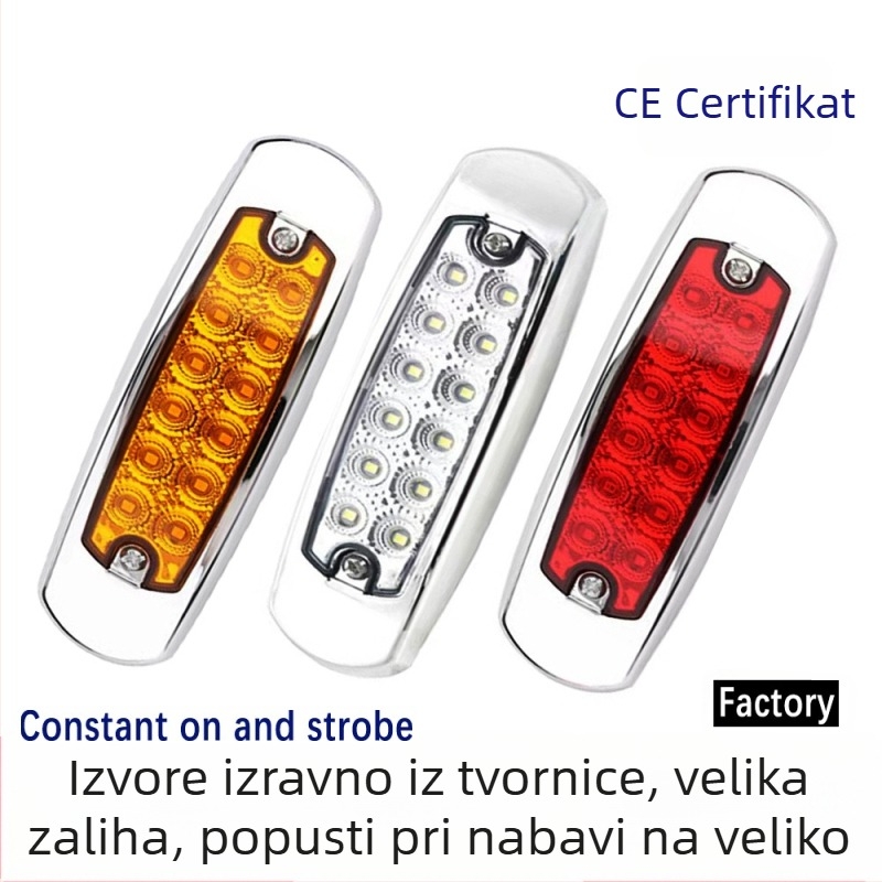 Lilai 12LED bočno svjetlo za kamion, 10-30V, 6W, model lilai-12led, vijek trajanja 50000h