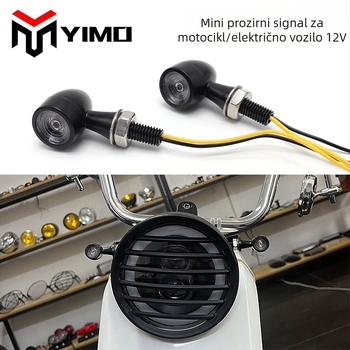 Motociklistički LED pokazivač smjera, metalni retro dizajn, 12V, univerzalna kompatibilnost, vijek trajanja 10.000 h