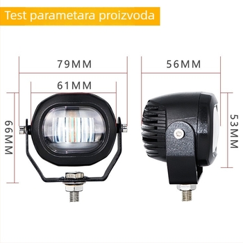 LED svjetlo upozorenja za viljuškar, ravno ograničeno svjetlo i osvjetljenje zone za okretanje, 10W, 12-80V, aluminijska legura, model Zs-2310