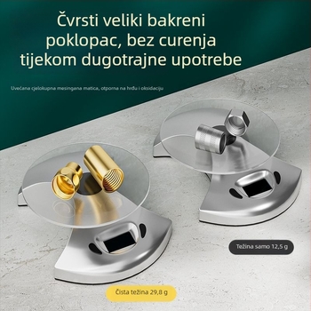 Konektor za tuš cijev i mlaznicu, 304 nehrđajući čelik, model 123, nominalni tlak 1,6 MPa, radna temperatura 0–100°C, ugradnja zatezanjem, moderni minimalistički stil