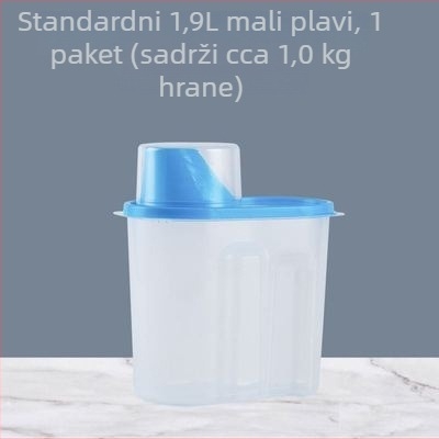 Spremnik za hranu za kućne ljubimce – zatvoren, otporan na vlagu, PP materijal, kapacitet 1.9–2.5 L, Kelly marka, licencirana privatna marka