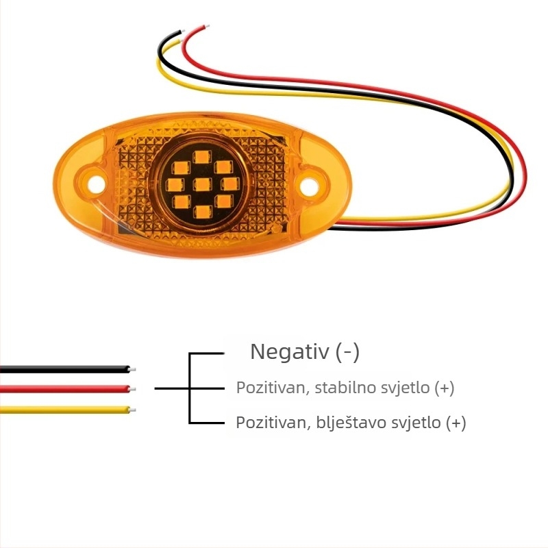 LED svjetlo za podvozje vozila FS-UV – 6W, 12V, 6000K, nehrđajući čelik/PC