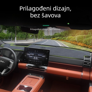 Semiš podloga za zaštitu od sunca središnjeg instrument ploče, kompatibilna s 25 modela Fangcheng Leopard Titanium 7