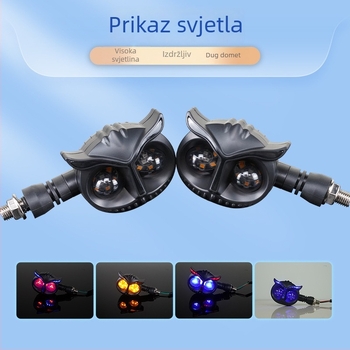 Motociklističke LED indikatorske svjetiljke s Cat-Eye lećom – 0,9 W, 12 V, model 231117, vijek trajanja 30000 h