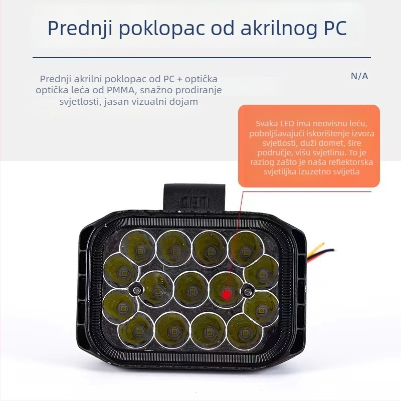 LED reflektor za kamione i tešku mehanizaciju - 50W, 12-80V, IP68, 3000 lm, Challenger