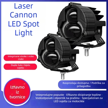 LED reflektor za električna vozila, dvobojni LED, IP68 vodootporan, 12–50 V, 336 W, 5000 lm