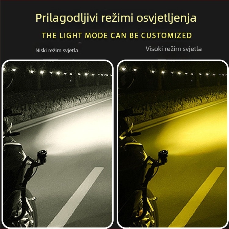LED reflektor za električna vozila, dvobojni LED, IP68 vodootporan, 12–50 V, 336 W, 5000 lm