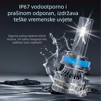 LED prednja svjetla za automobil M9 Pro poboljšana verzija s fokusnim snopom, 140W po paru, 9–32V, 12000 lm, IP68, 30000 h
