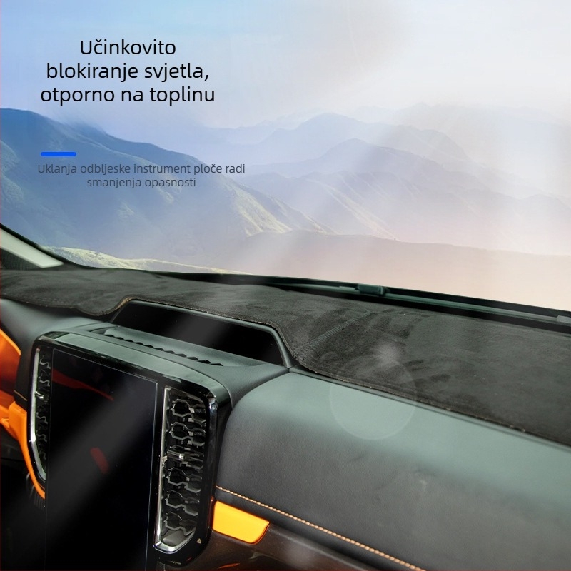 Suede podloga za ploču instrumenta Ford Ranger – sve sezone, stil originalnog modela, jednofarbni uzorak, porijeklo Guangdong