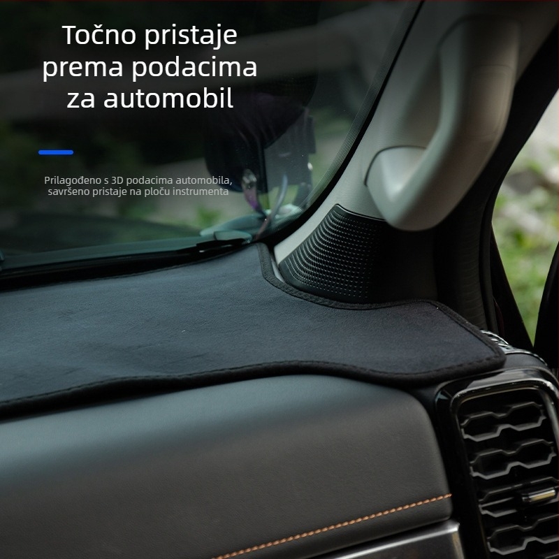 Suede podloga za ploču instrumenta Ford Ranger – sve sezone, stil originalnog modela, jednofarbni uzorak, porijeklo Guangdong