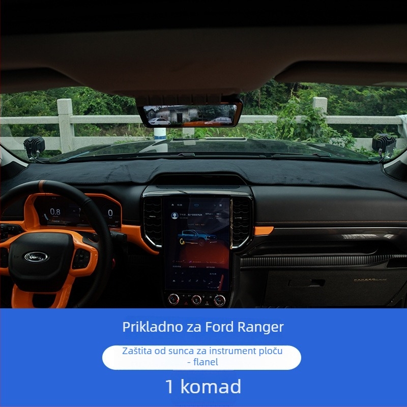 Suede podloga za ploču instrumenta Ford Ranger – sve sezone, stil originalnog modela, jednofarbni uzorak, porijeklo Guangdong
