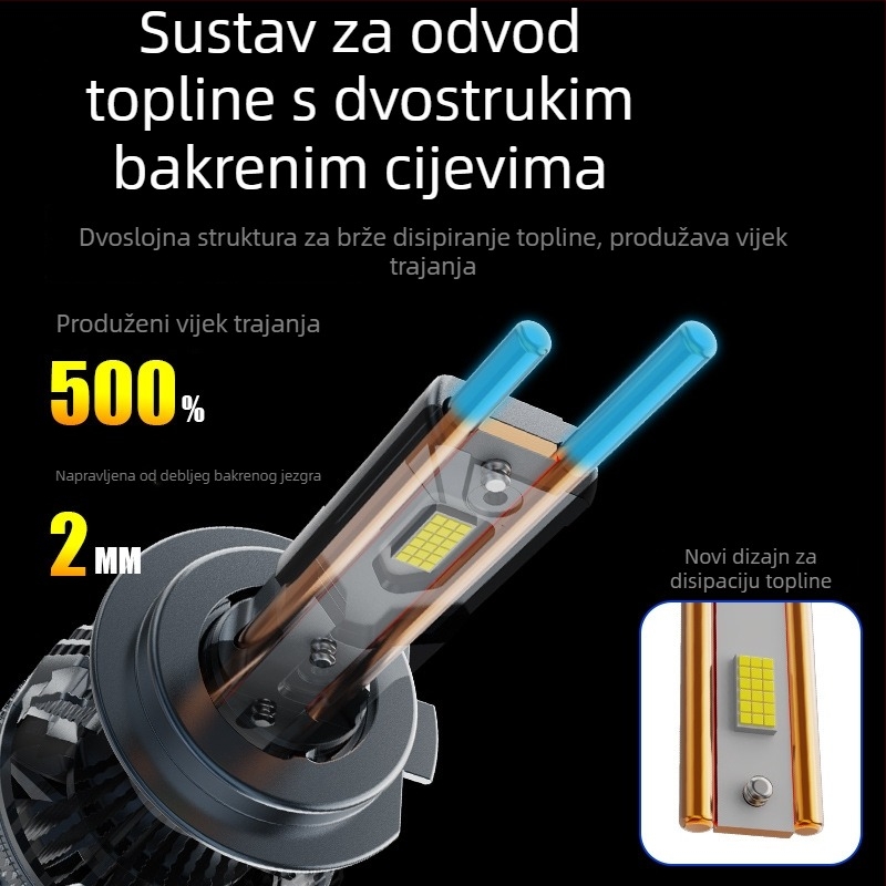 200W LED automobilna svjetla s širokim rasponom napajanja 12-24V, integrirano daleko i blizu svjetlo, iznimno svijetlo