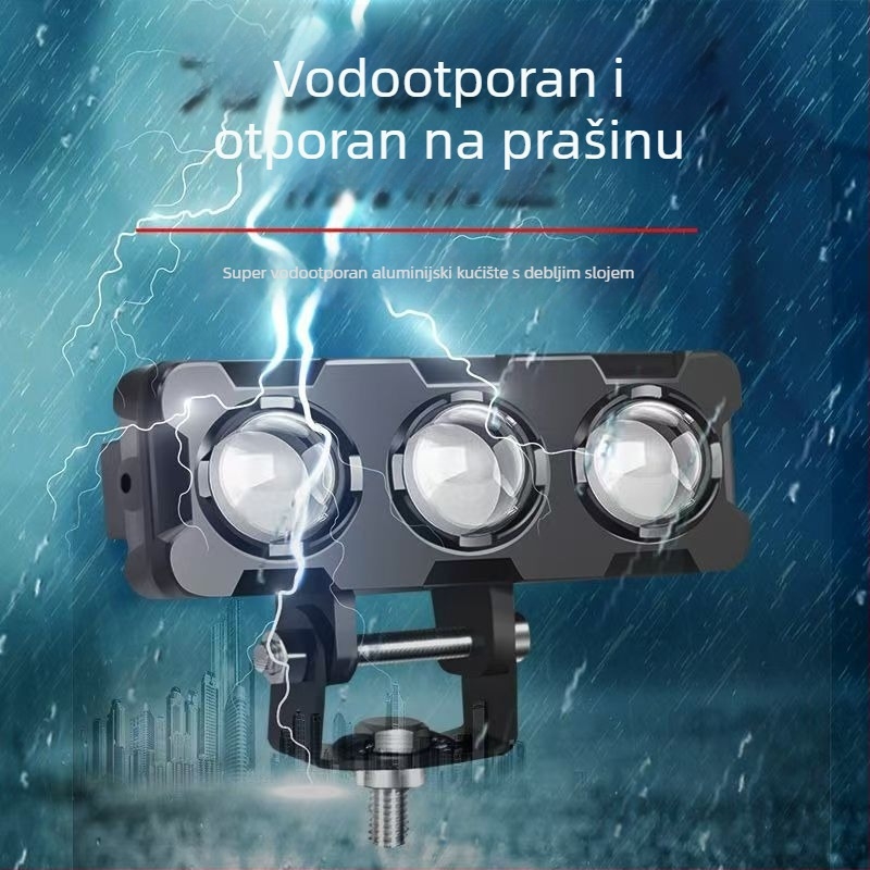 LED far za električna vozila – Model C26, kućište od livenog aluminija, širok napon 9–80V, 3A struja, izuzetno jasni LED reflektor