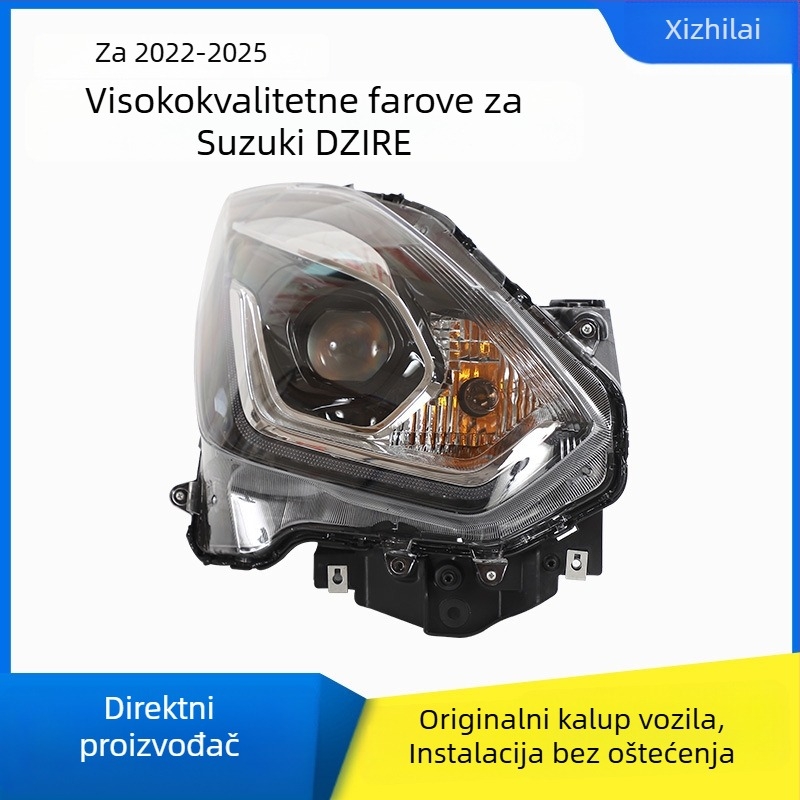 LED prednje svjetlo s pokazivačem smjera i svjetlom za kočnice Suzuki Dzire 2022-2025; LED izvor, 12V, dugi vijek