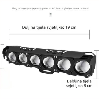 LED svjetlo za motocikl, super jaka svjetlost, leća od aluminijskog legura, vanjska montaža, model 8875