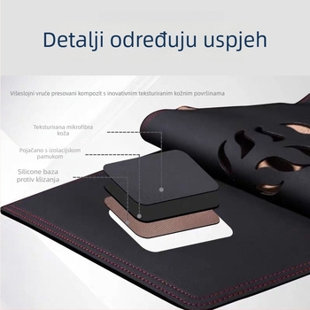 Podložak za ploču automobila od suede materijala, s logom Yiwu Jiecheng