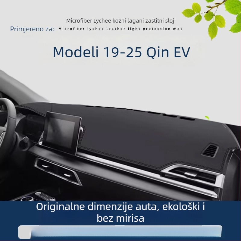 Podložak za ploču automobila od suede materijala, s logom Yiwu Jiecheng