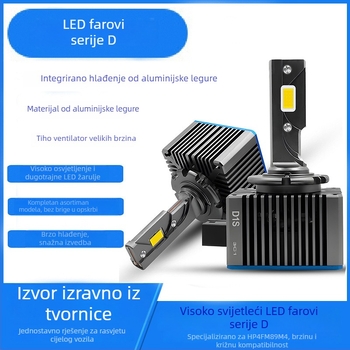 Auto LED prednje svjetlo, D serija, 90W, 12V, 13000lm, IP67