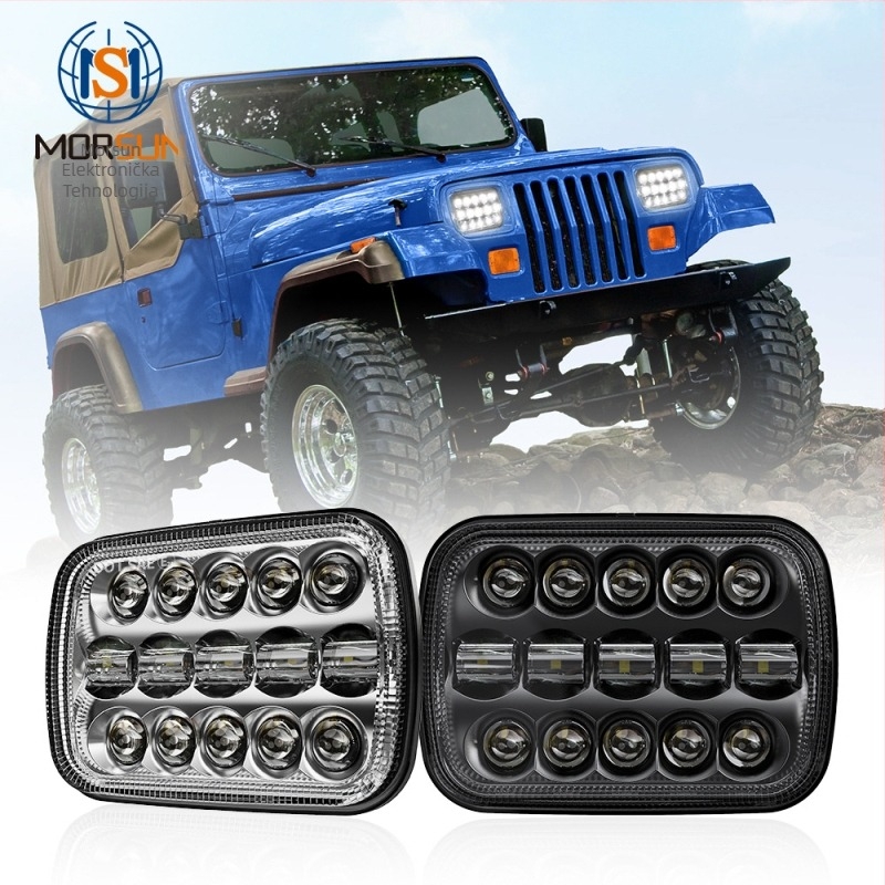 Chengguang LED prednja svjetla za Wrangler/JEEP s Osram LED, 95W, 12V, IP65, kućište od lijevanog aluminija