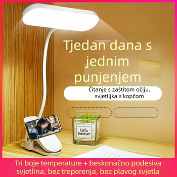 LED lampica za čitanje s klipsom uz noćni ormarić, dodirno upravljanje, napajanje, inteligentno upravljanje, CRI ≥90
