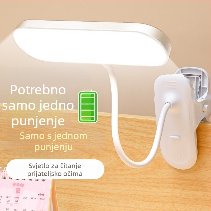 LED lampica za čitanje s klipsom uz noćni ormarić, dodirno upravljanje, napajanje, inteligentno upravljanje, CRI ≥90