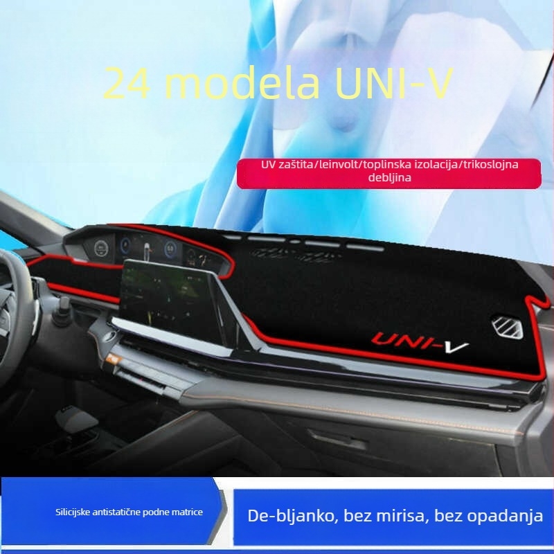 Mat za zaštitu od sunca za središnju konzolu za 2025 Changan Univ, materijal: ekološki poliester, Brand: Other