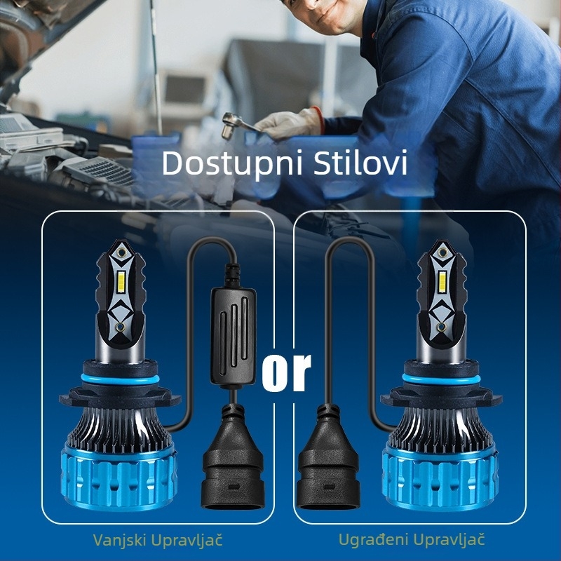 Automobilske LED lampe H4/H11/H7 s integriranim visokim i niskim snopom, 30W, 12V, 10000 lm, vijek trajanja 50000 h