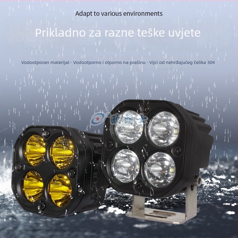 LED reflektor za automobile i motocikle, aluminijsko kućište, 40W, 4000LM, 9-30V