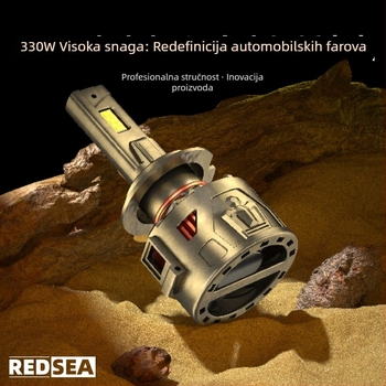 Automobilska LED prednja svjetla: 330W, 12-24V, 33000 lm, IP68, CSP 5080-15 core