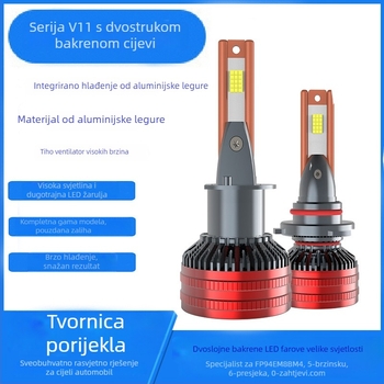 LED far automobila, 60W, 12000 lm, usmjeren snop, IP69, kompatibilno s H4/H7/H11/9005