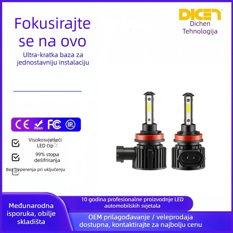 Automobilska LED prednja svjetla F8 model, 36W, 12–24V univerzalno, 8000lm, IP68 vodootporan