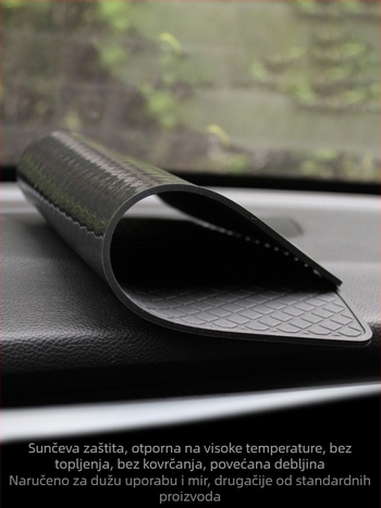 Automobilska podloga za tablu, protivklizna, s prostorom za centralnu konzolu, PVC, otporna na visoke temperature