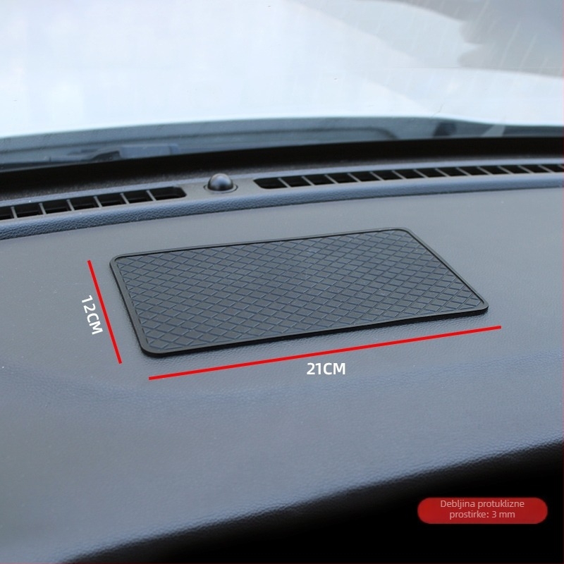 Automobilska podloga za tablu, protivklizna, s prostorom za centralnu konzolu, PVC, otporna na visoke temperature