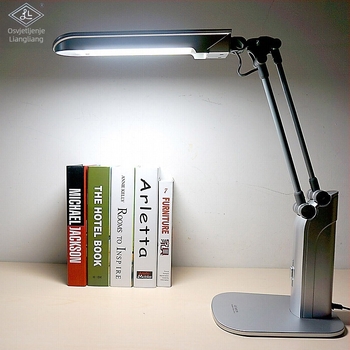 Lampa za stol za zaštitu očiju, sklopna, za čitanje, 220V, PVC sjenilo, CRI ≥95, nacionalna razina osvjetljenja AA, glasovno upravljanje