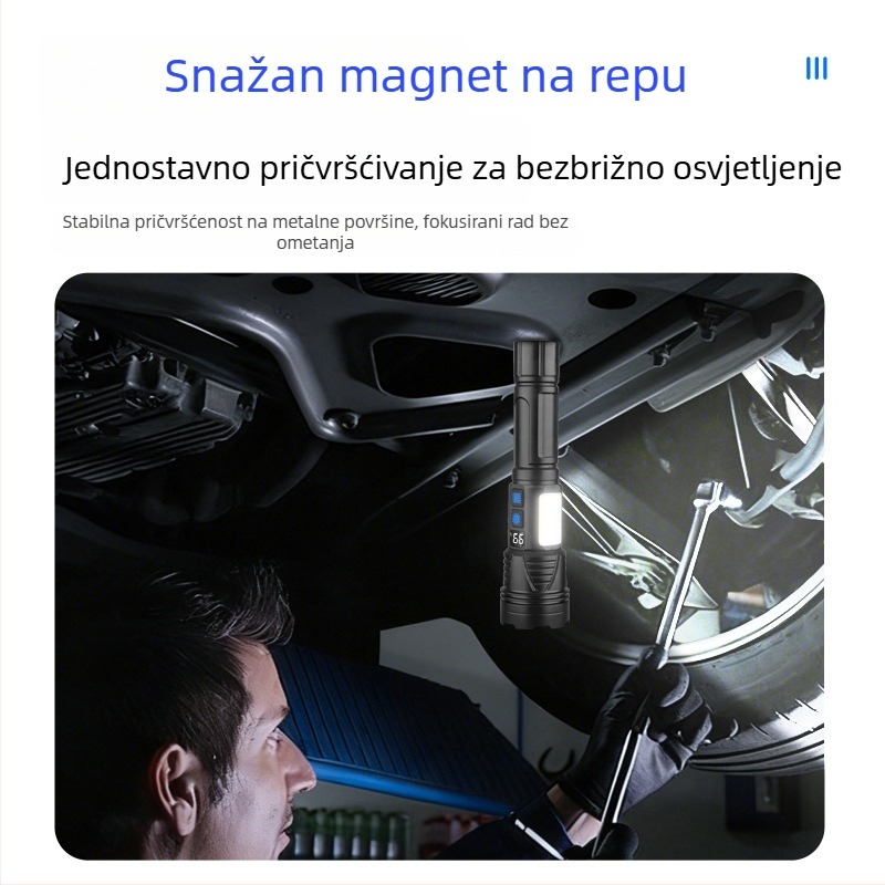 LED COB radna svjetiljka, ručno pokretanje, 1800mAh baterija, 10W, LED izvor, prenosna, nužne funkcije
