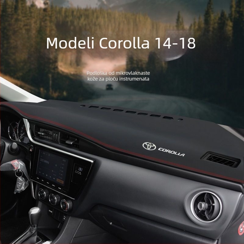 Zaštitna podložka za ploču i središnju konzolu Toyota Corolla, kompatibilna s modelima 2014–2018.