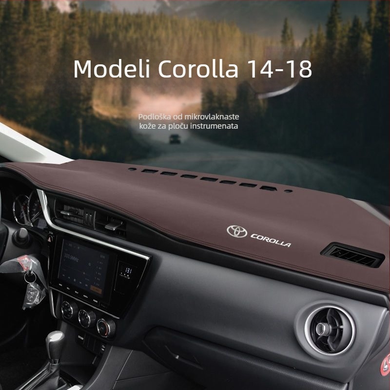 Zaštitna podložka za ploču i središnju konzolu Toyota Corolla, kompatibilna s modelima 2014–2018.