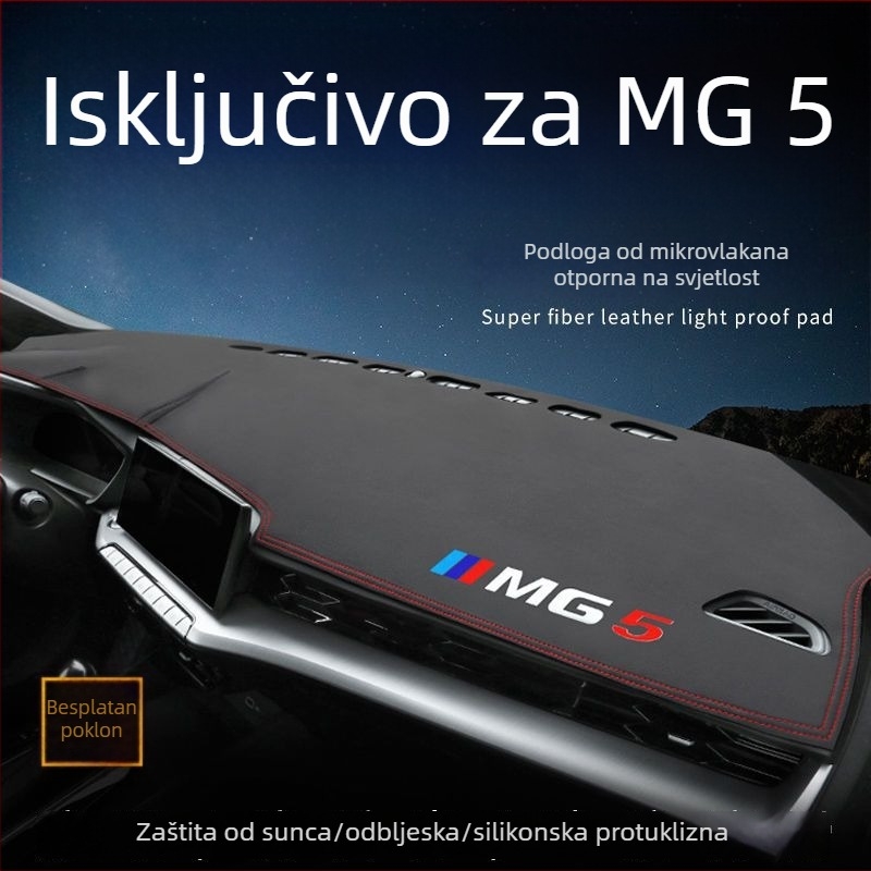 MG5 podloga ploče instrumenata s zaštitom od sunca i izolacijom središnje konzole, interijer 2021