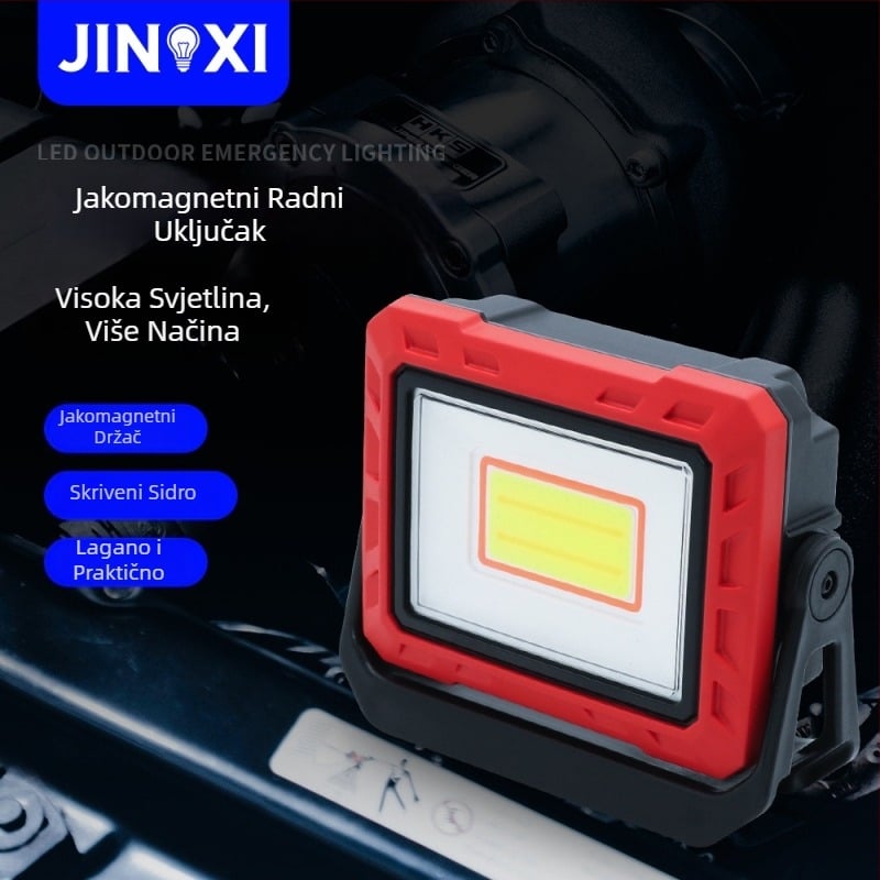 Magnetska LED radna svjetiljka Sq05, 6000–7000K, 2000 lm, 3.7V