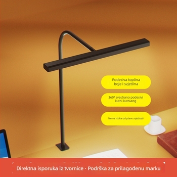 LED stolna lampa za čitanje s zaštitom očiju, USB napajanje 5V, CRI ≥95, abažur od ABS+PC+željezo