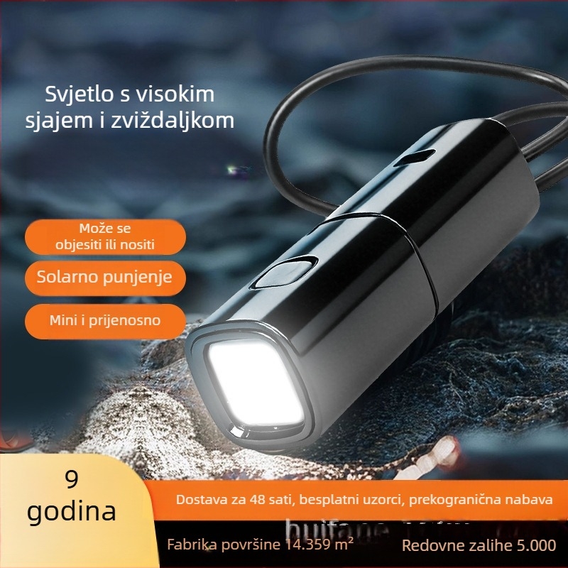 LED mini svjetiljka s ugrađenom Power Bank funkcijom — za kampiranje i osvjetljenje šatora, domet 200-500 m